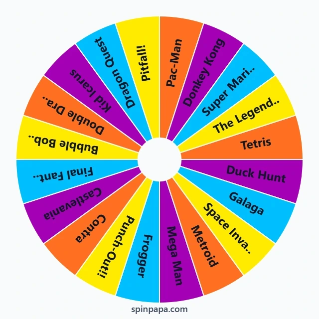 80s Retro Games Picker Wheel