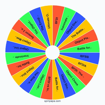 All Object Shows 2010-2022 Picker Wheel