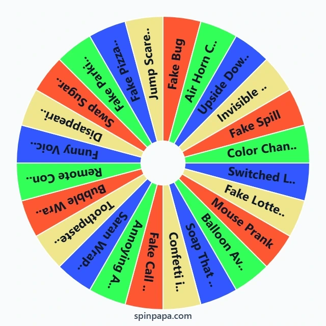April Fool Pranks Picker Wheel