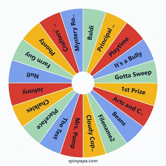Baldi's Characters Picker Wheel