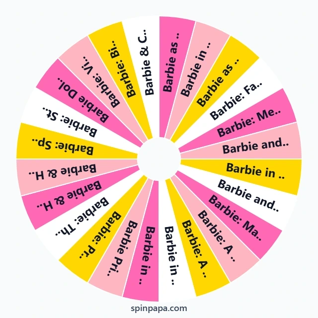 Barbie Movies Picker Wheel
