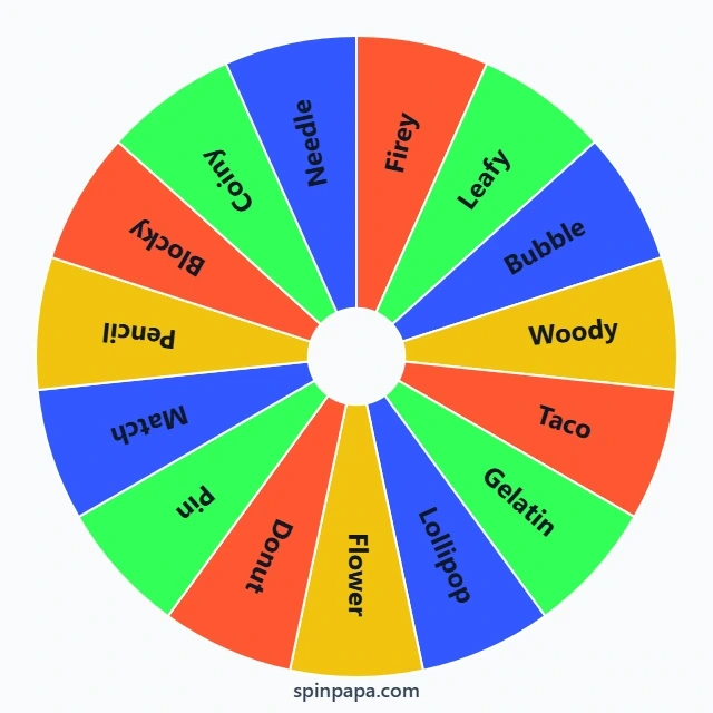 Battle for Dream Island Characters Picker Wheel