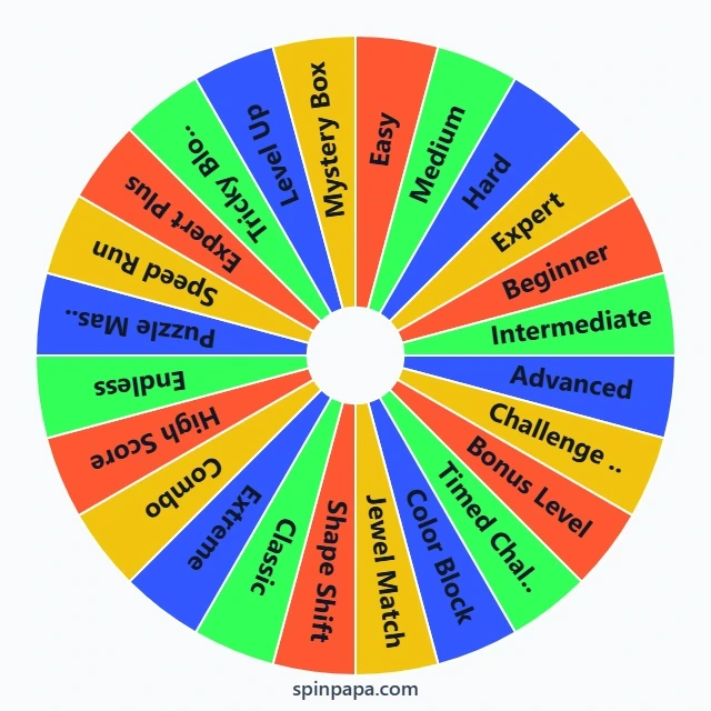 Block Puzzle Jewel Level Challenge Picker Wheel