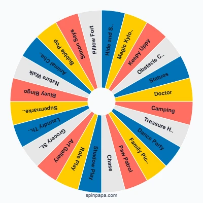 Bluey Games Picker Wheel