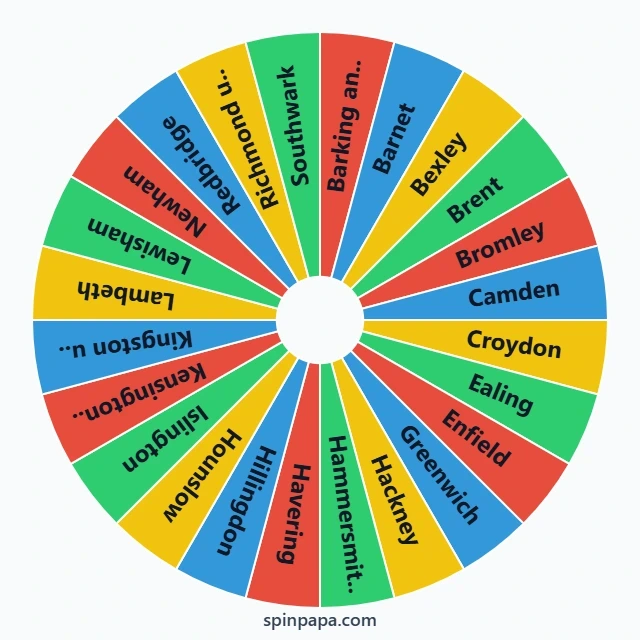 Boroughs of London Picker Wheel