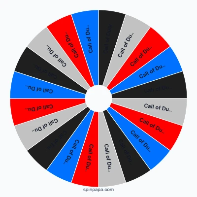 Call of Duty Games Picker Wheel