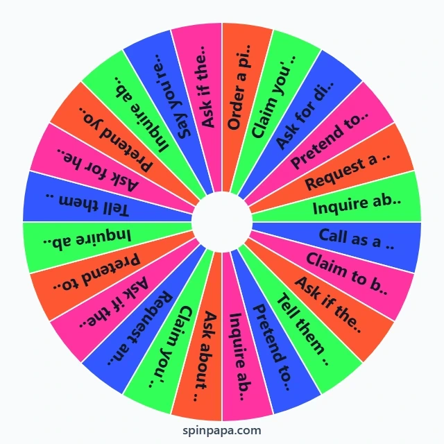 Call Prank Ideas Picker Wheel