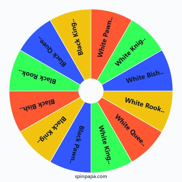 Chess Piece Picker Wheel