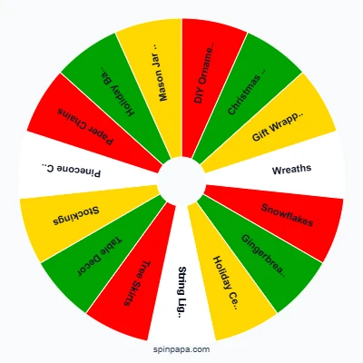 Christmas Craft Ideas Picker Wheel
