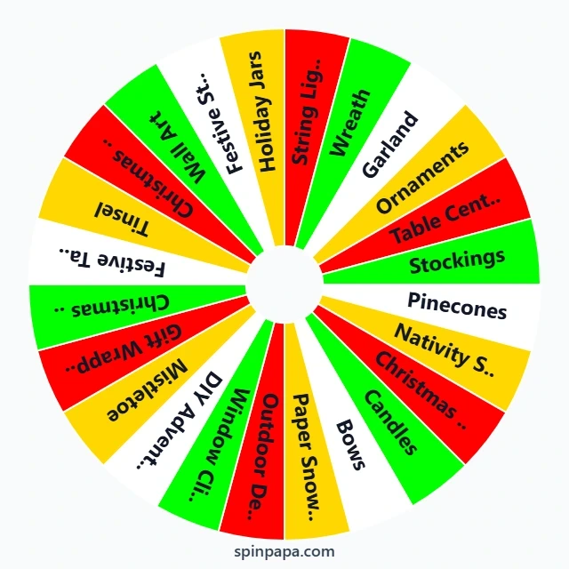 Christmas Decoration Ideas Picker Wheel