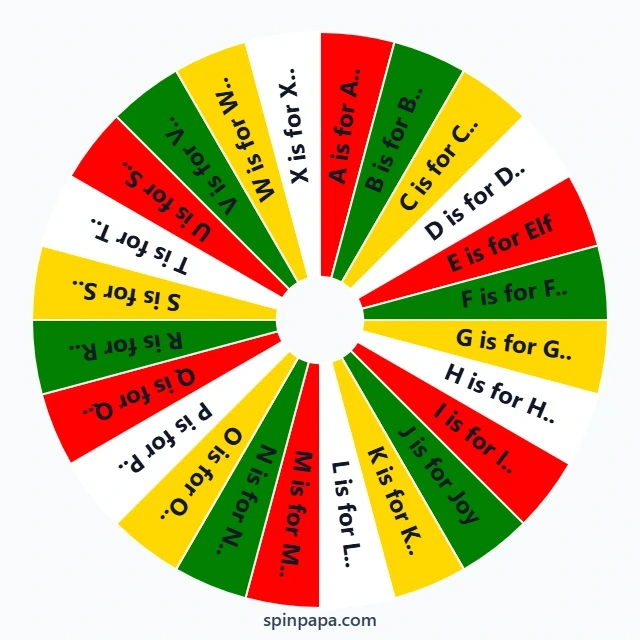 Christmas Fun Phonics Picker Wheel