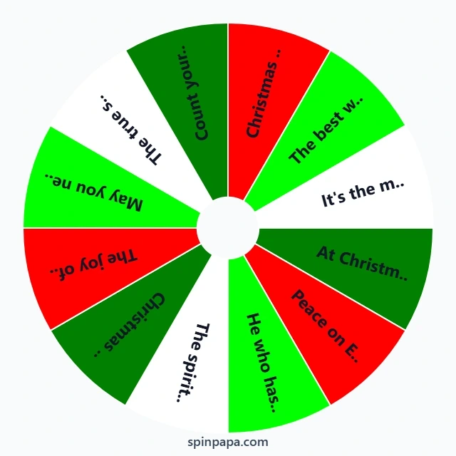 Christmas Quotes Picker Wheel