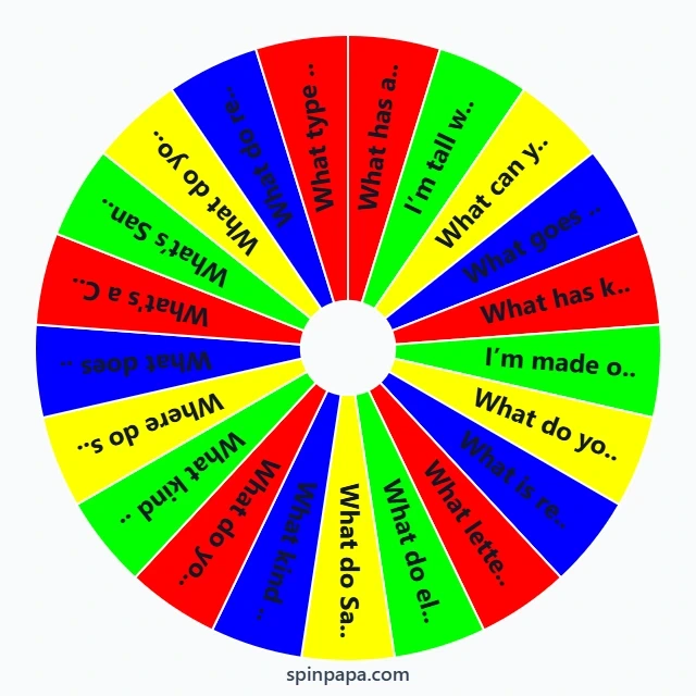 Christmas Riddles Picker Wheel