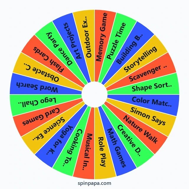 Cognitive Development Activities Picker Wheel - Spinpapa