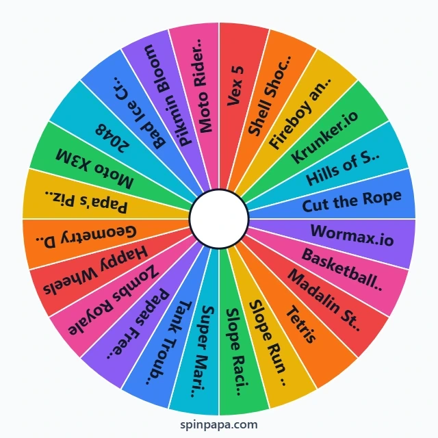 CrazyGames.com Game Picker Wheel