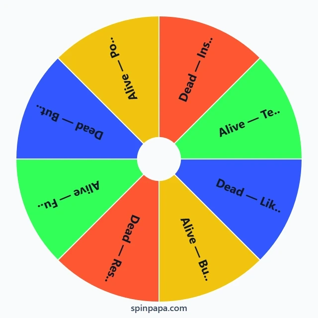 Dead or Alive Picker Wheel