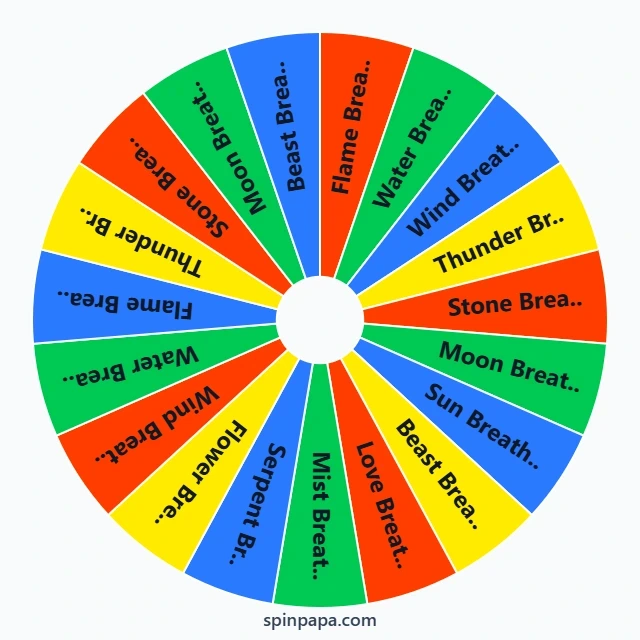 Demon Slayer Breathing Style Picker