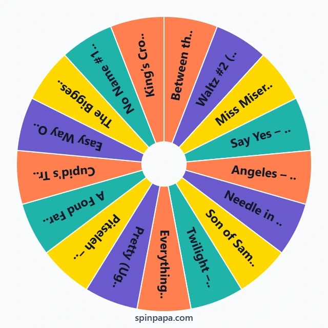 Elliott Smith Songs Picker Wheel