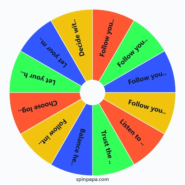Follow the Heart or Follow Logic? Picker Wheel
