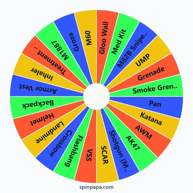 Free Fire Item Picker Wheel