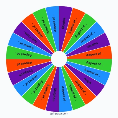 Hades Weapons Picker Wheel