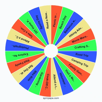 Labor Day Activities Picker Wheel