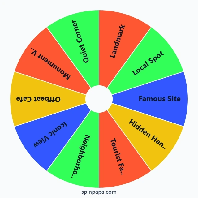 Landmark or Local Spot Picker Wheel