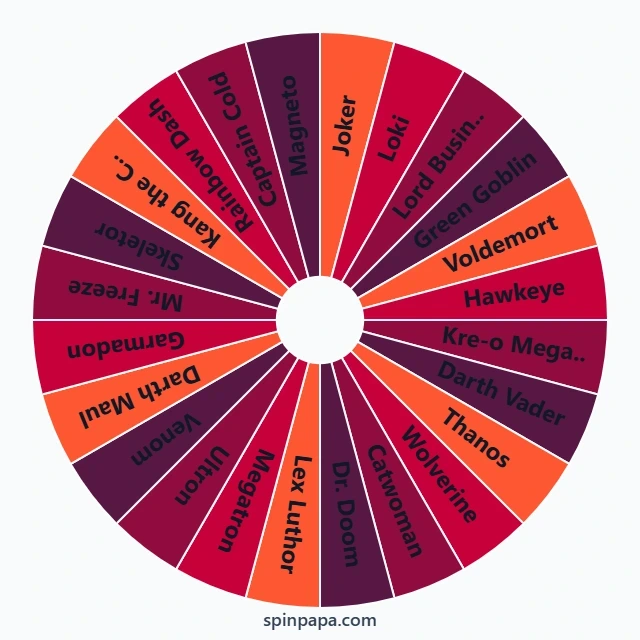 LEGO Villains Picker Wheel