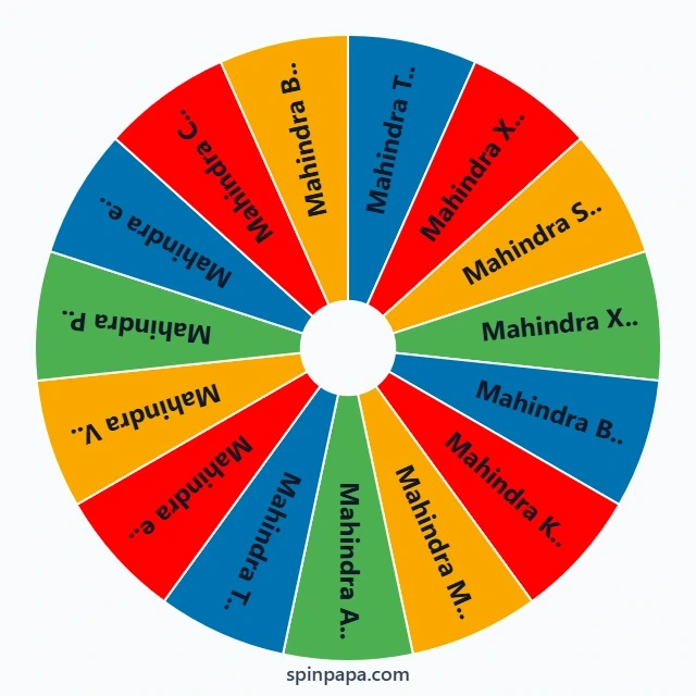 Mahindra Cars Picker Wheel