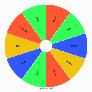 Mom or Dad Picker Wheel👩‍👧👨‍👧