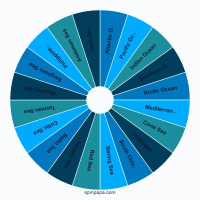 Ocean Names Picker Wheel