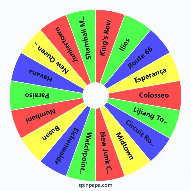 Overwatch Random Map Generator Wheel - Spinpapa