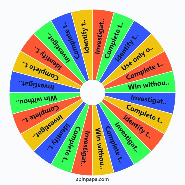 Phasmophobia Challenge Picker Wheel