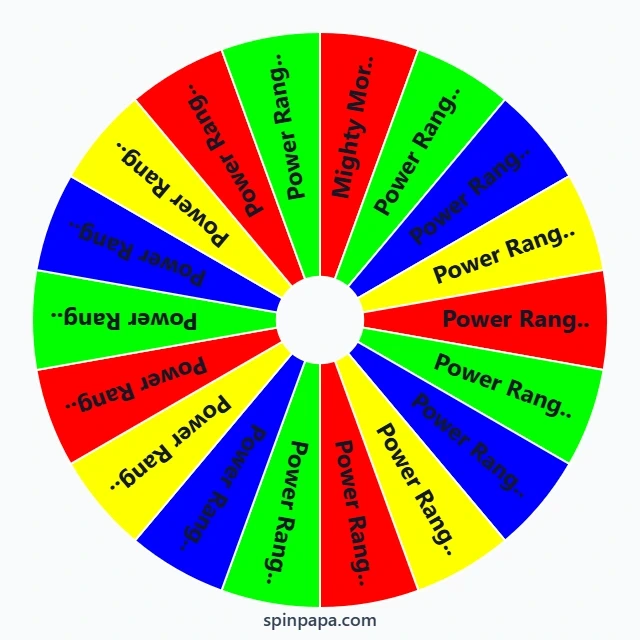 Power Rangers Series Picker Wheel