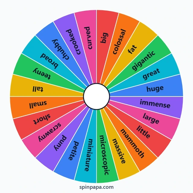 Random To Describe Random Adjective Generator - Spin & Pick Perfect Adjectives - Spinpapa