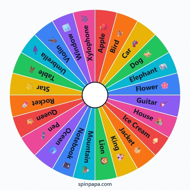 Random Noun Generator - Spin & Discover a Noun - Spinpapa