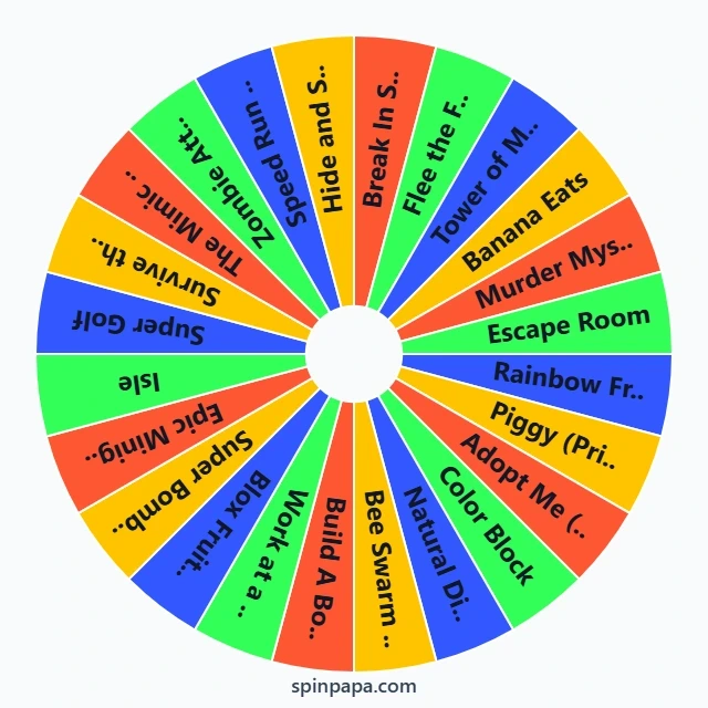 Roblox Multiplayer Games for 2–4 Players Spin Wheel
