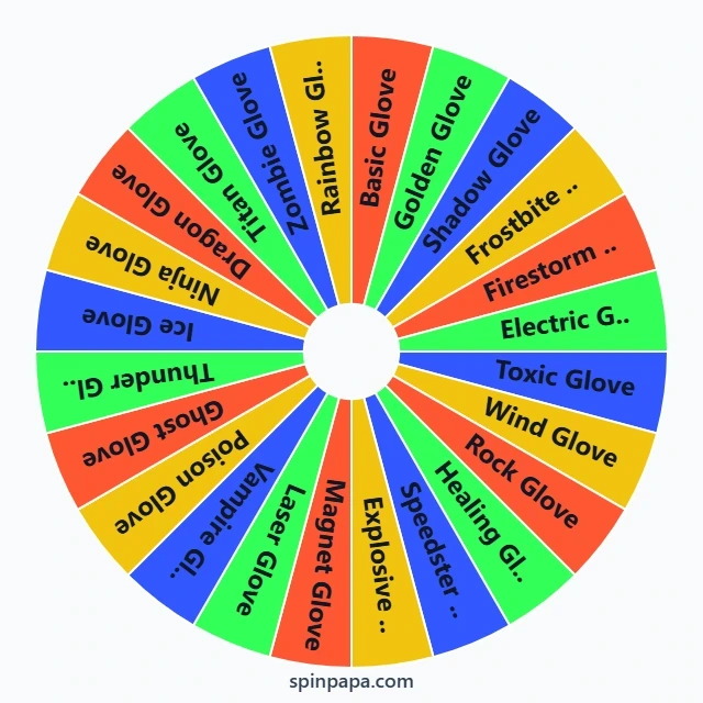 Slap Battle Gloves Picker Wheel