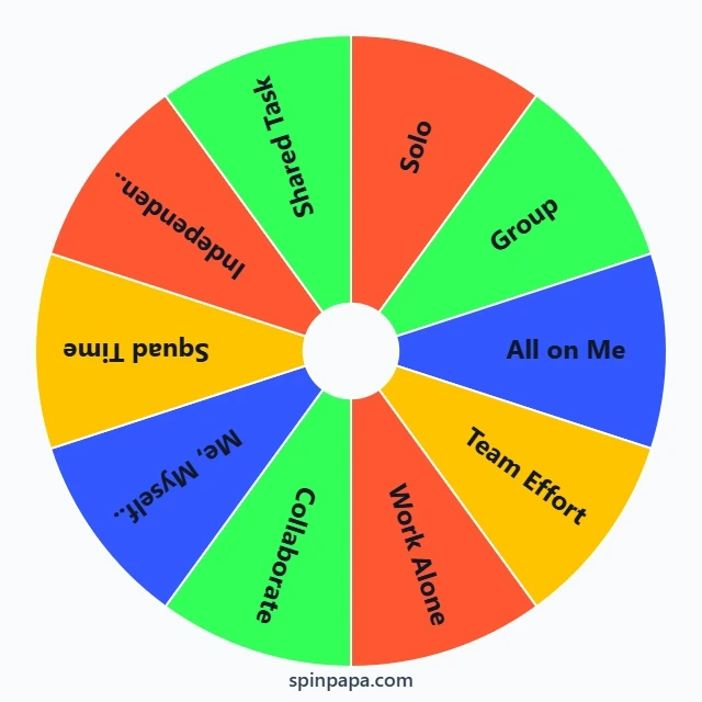 Solo or Group Picker Wheel