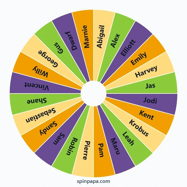 Stardew Villagers Picker Wheel