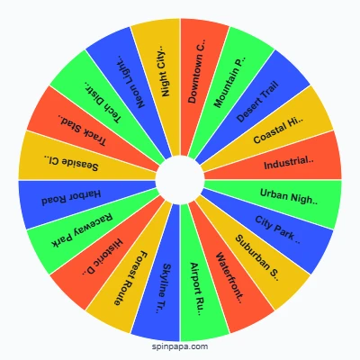 Street Racing 3D Track Picker Wheel