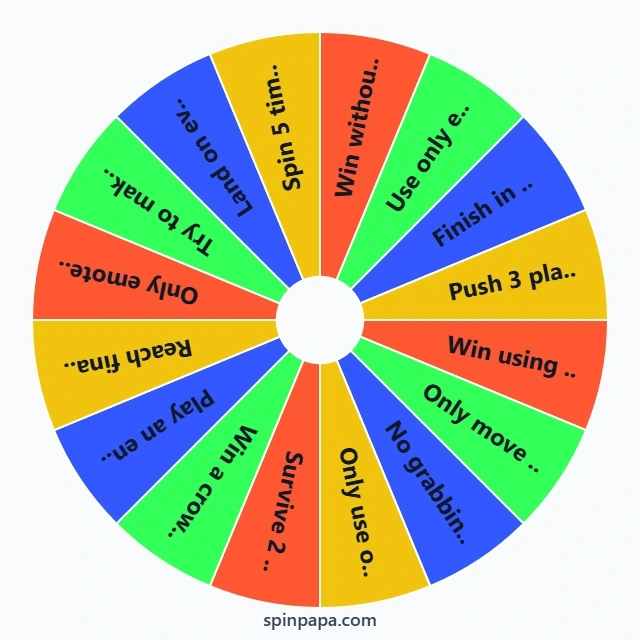 Stumble Guys Challenge Picker Wheel