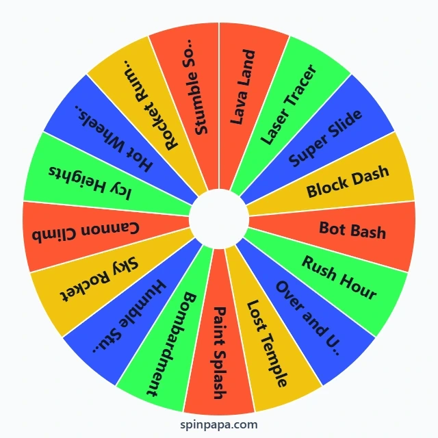 Stumble Guys Map Picker Wheel