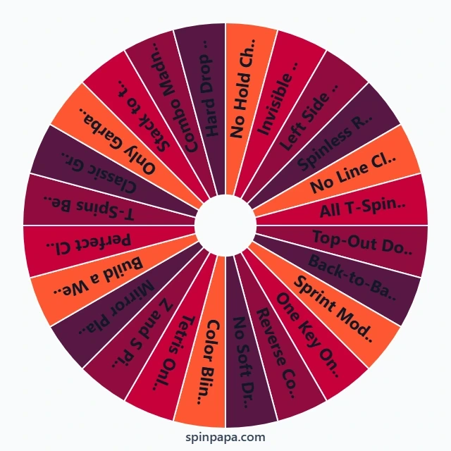 Tetris Challenge Picker Wheel