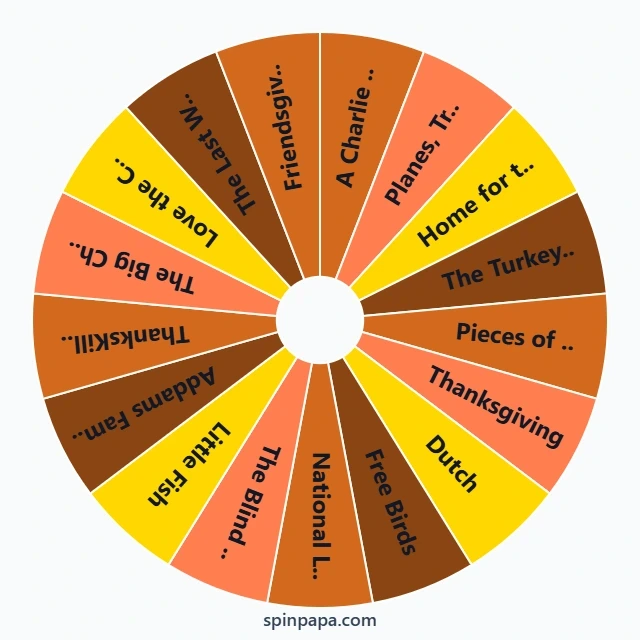 Thanksgiving Movies Picker Wheel