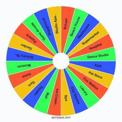 Toca Boca World Location Picker Wheel