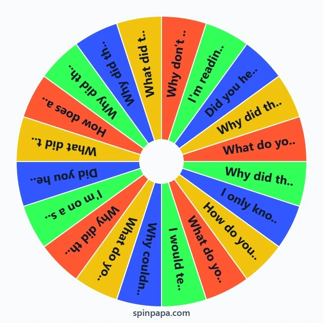 Top 100 Dad Jokes Picker Wheel