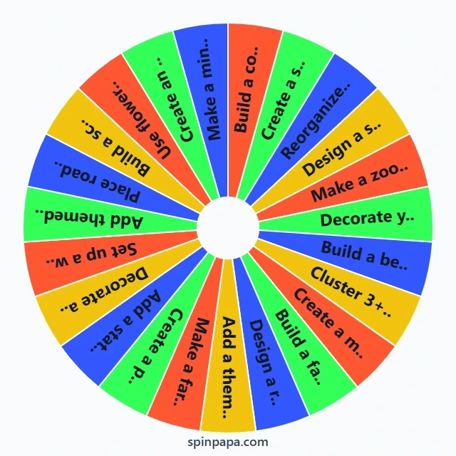 Random Challenges Township Random Building Challenge Spinner - Spinpapa
