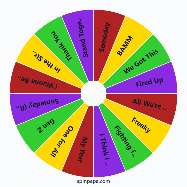 Zombies Song & Dance Picker Wheel